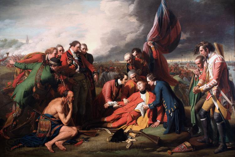 Benjamin West The Death of Wolfe (mk25) Norge oil painting art